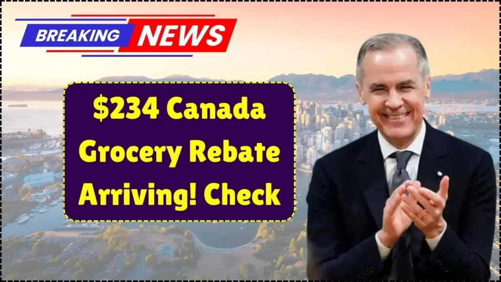 $234 Canada Grocery Rebate Arriving September 2025