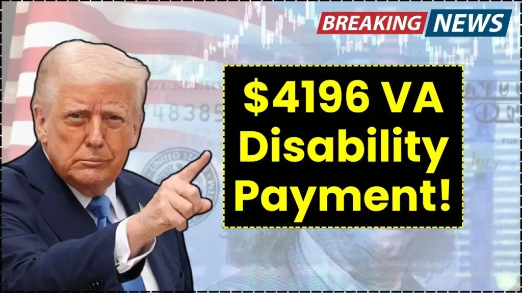 $4196 VA Disability Payment Set for October 2025