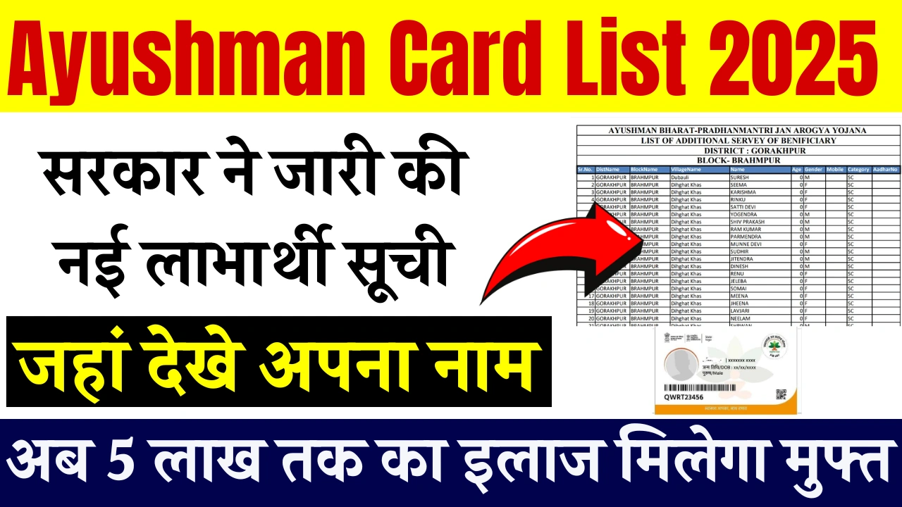 Ayushman Card List 2025