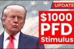 $1000 PFD Stimulus for Everyone October 2025