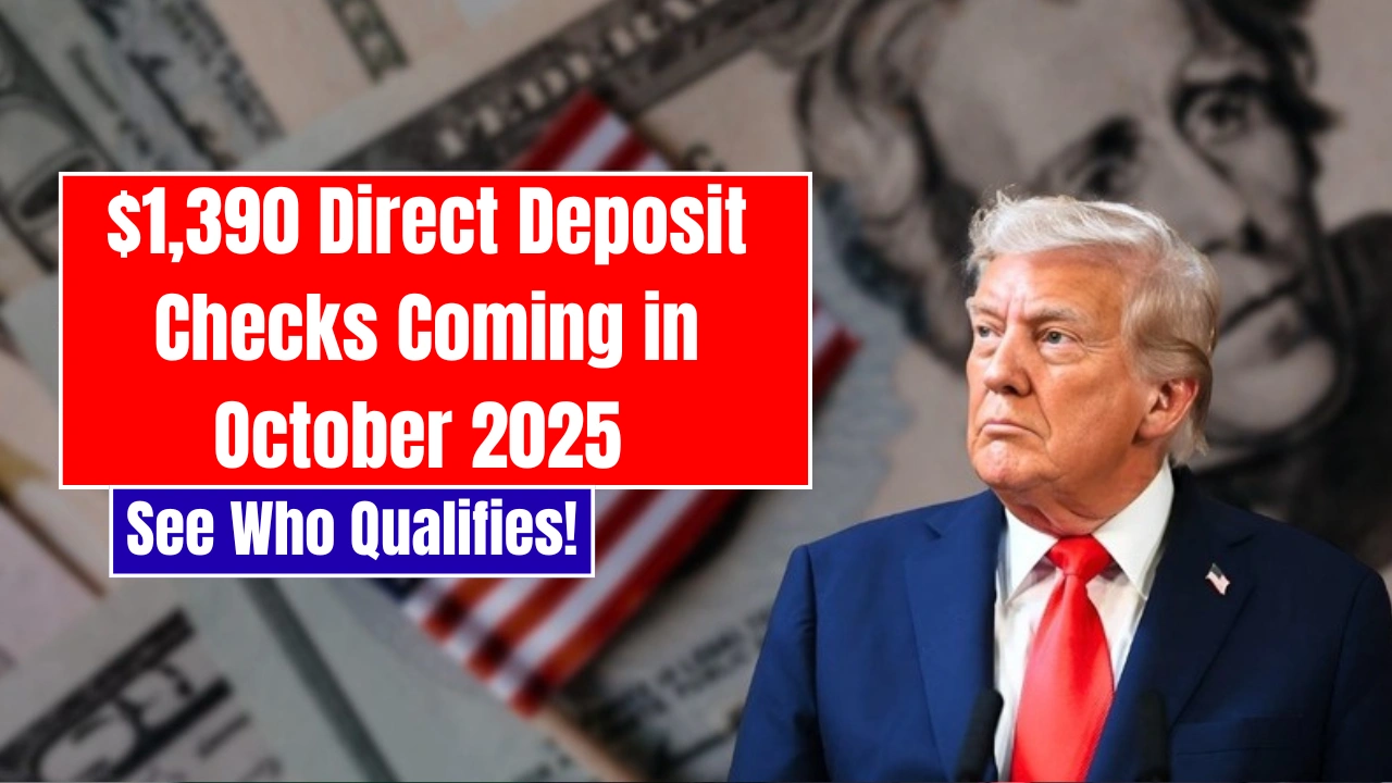 $1,390 Direct Deposit Checks Coming in October 2025