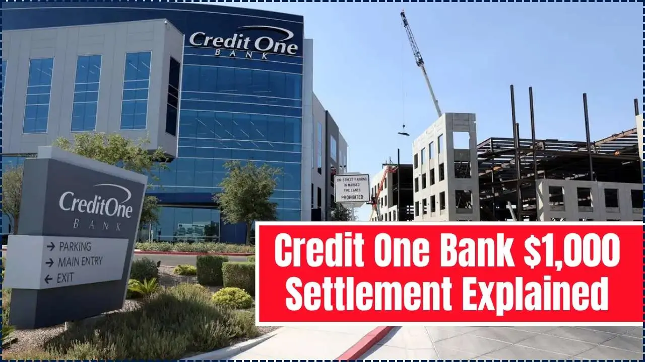 Credit One Bank $1,000 Settlement