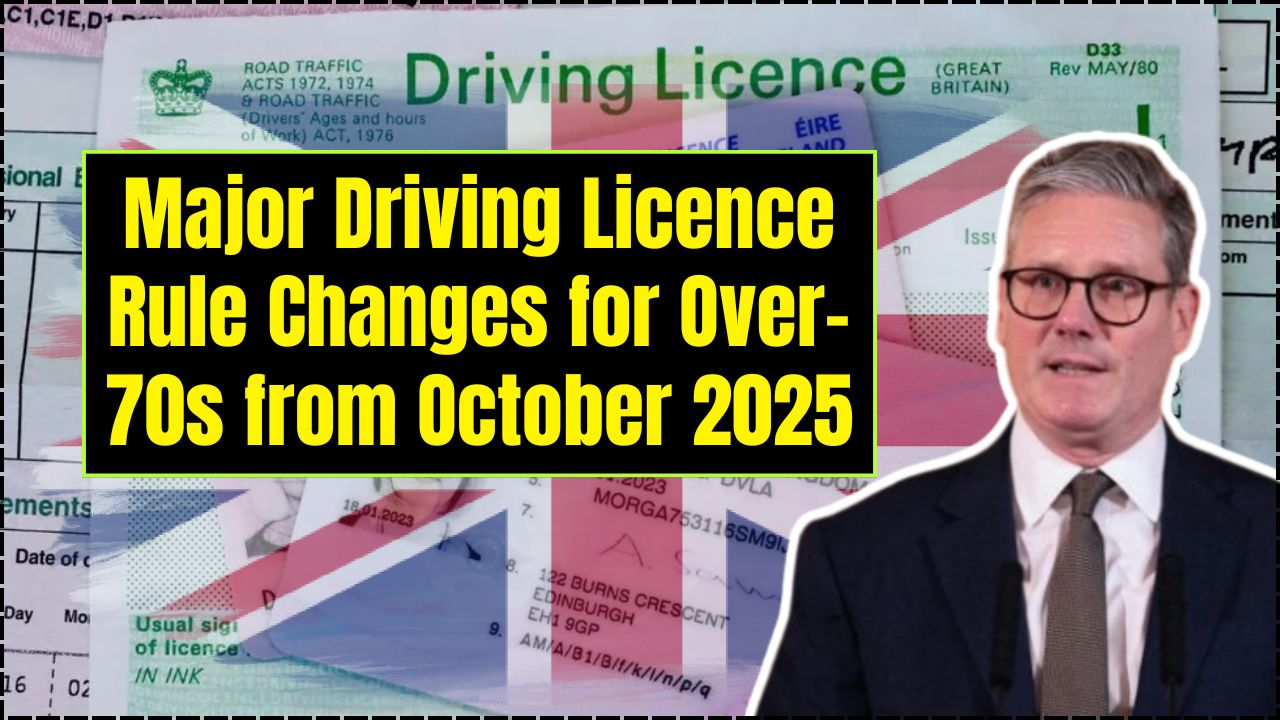 Major Driving Licence Rule Changes for Over-70s from October 2025