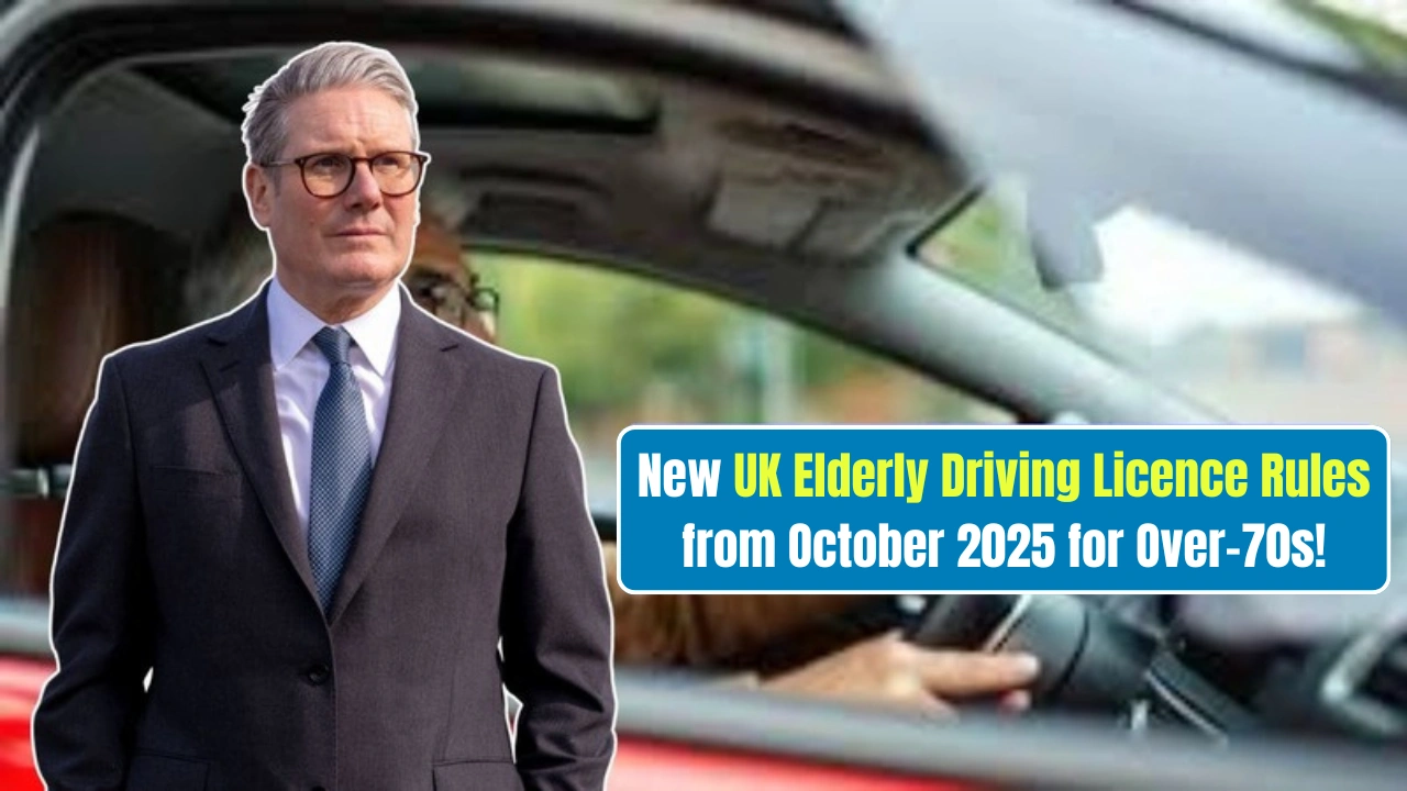 New UK Elderly Driving Licence Rules from October 2025 for Over-70s!